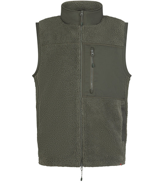 Front Row Recycled Sherpa Gilet