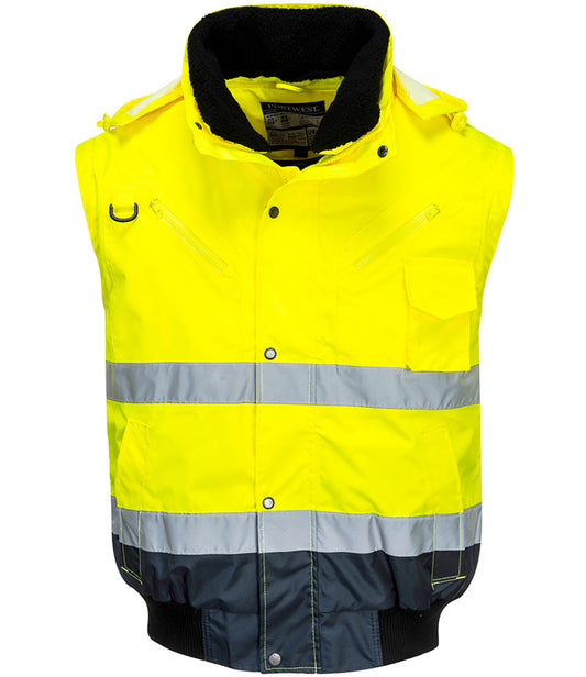 Portwest 3-in-1 Hi-Vis Bomber Jacket